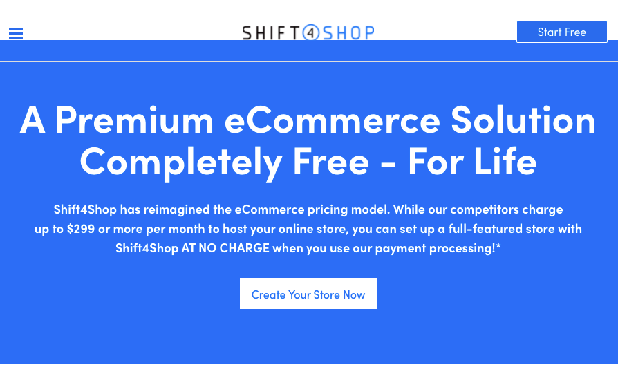 关于从Shift4Shop免费网站选项的详细信息