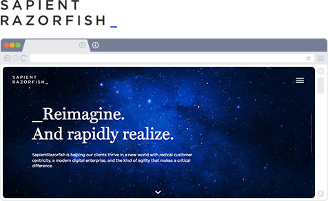 Razorfish网站的标题
