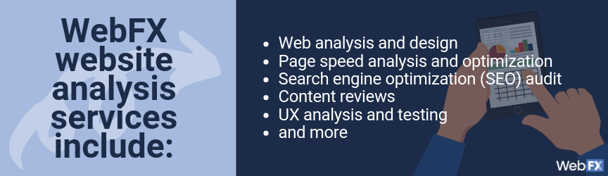 WebFX包括网站分析服务