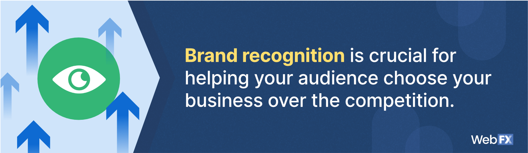 Brand recognition helps people choose your business over the competition