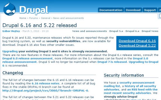 下载和安装Drupal