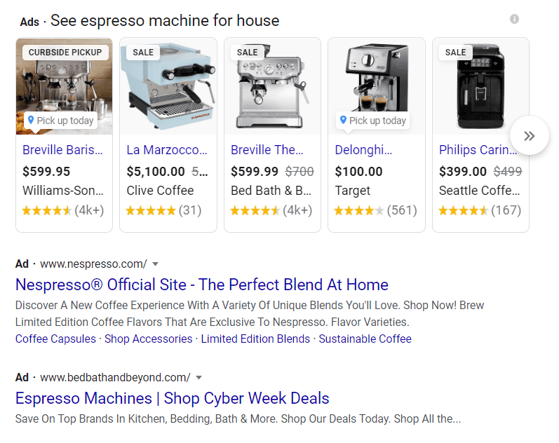 SEM in search results