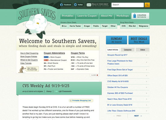 Southern Savers Case Study, Part IV: Typography