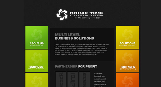 Creating Business Style Template Design - screen shot.