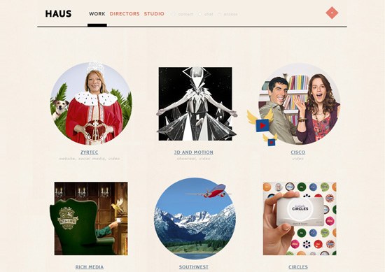 极简主义作品集网站设计示例:HAUS