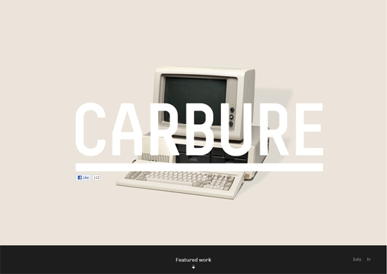 极简作品集网站设计示例:Carbure