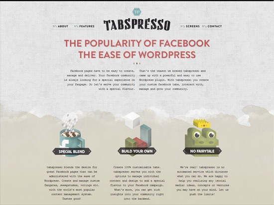 纹理化网站设计示例:tabespresso＂width=