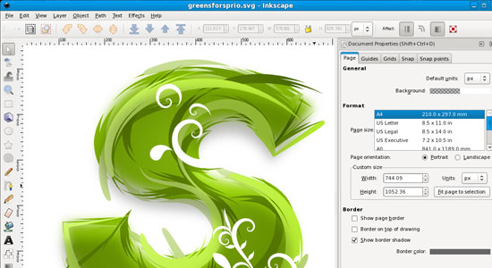 Inkscape屏幕截图。