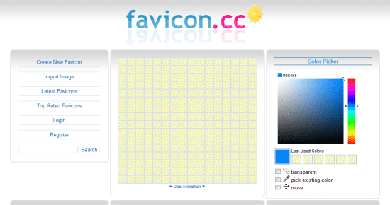 有多种在线工具可以从现有的图像创建favicon。