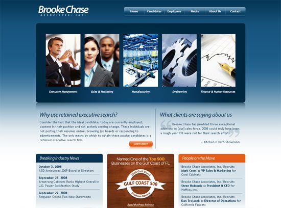 Brooke Chase Associates - screen shot.