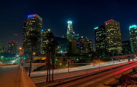 洛杉矶的市中心。