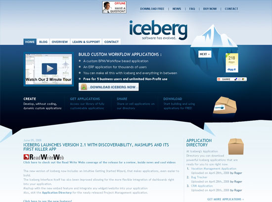 iceberg - screen shot.