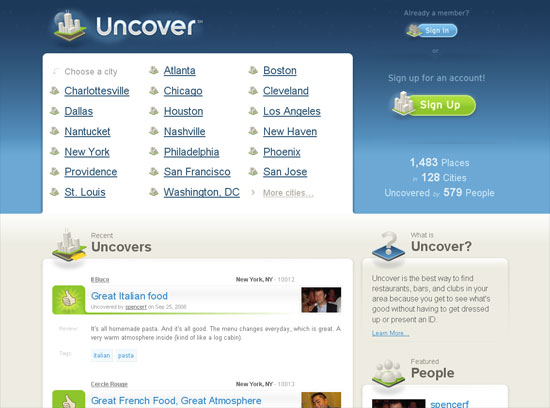 Uncover - screen shot.
