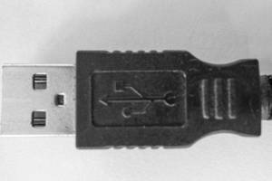 USB连接器的俯视图＂width=