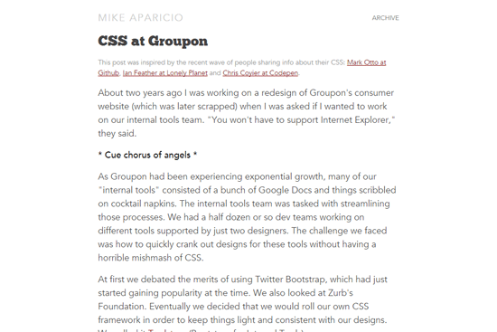 CSS在Groupon