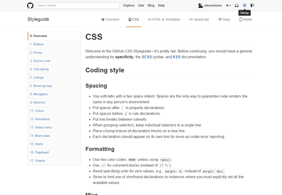 GitHub CSS格式指南