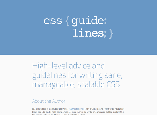 CSS的指导方针