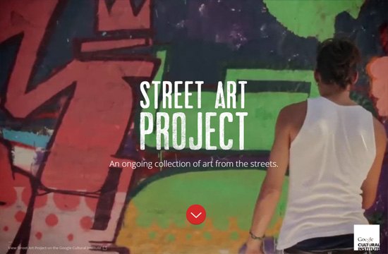 一个有大背景图片的网站的例子:街头艺术项目