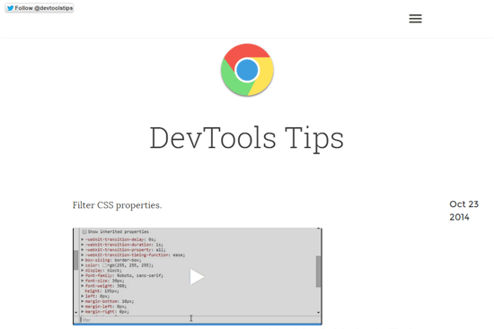 DevTools Tips网站
