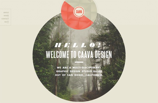 网页排版示例:Caava Design
