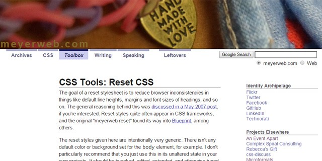 CSS重置