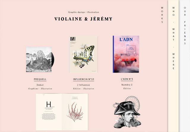 作品集网站:Violaine & Jérémy