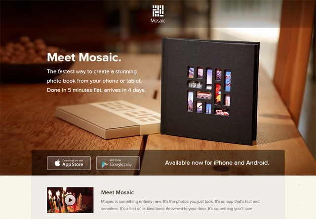 应用程序网站:Mosaic Photo Books