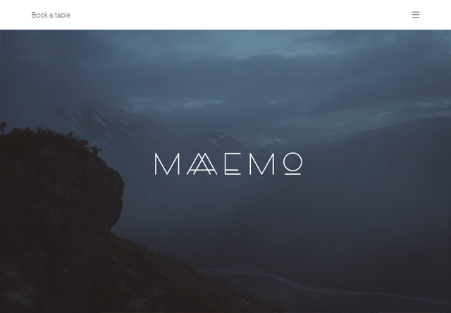 餐厅网站图片:Maaemo餐厅