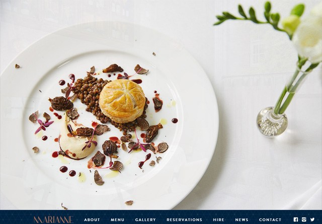 餐厅网站图片:Marianne restaurant