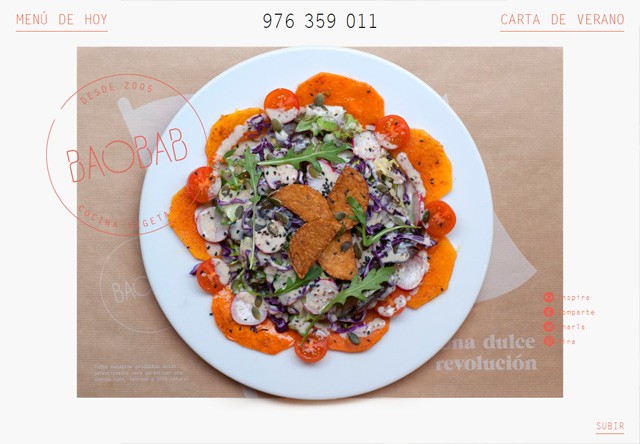 餐厅网站图片:Baobab