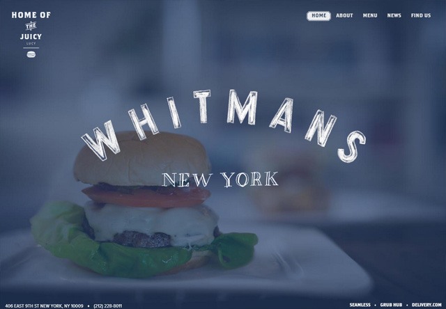 餐厅网站图片:Whitmans