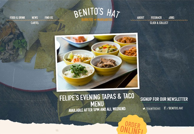 餐馆网站图片:Benito's Hat