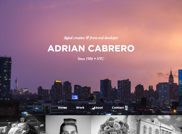单页网站:Adrian Cabrero