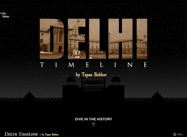 单页网站:德里时间表