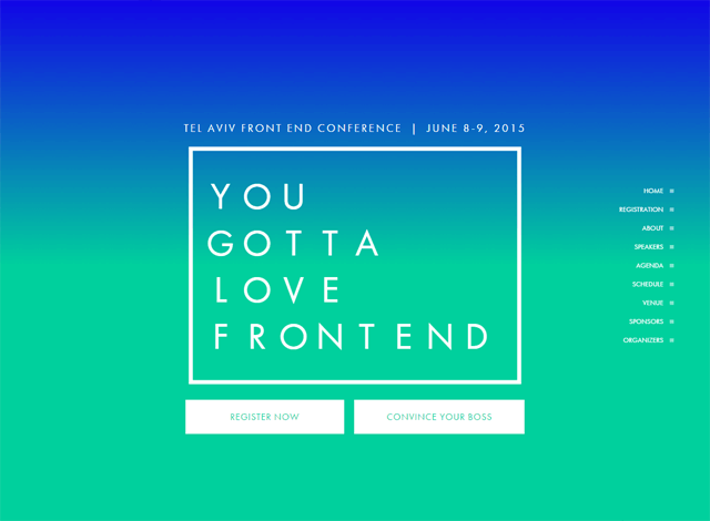 单页网站:You Gotta Love Frontend Conference