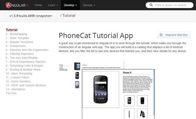 AngularJS PhoneCat教程App”width=