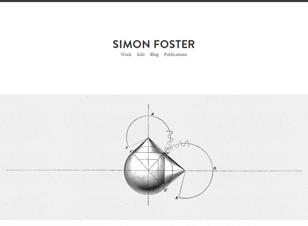 极简主义网站设计灵感:Simon Foster