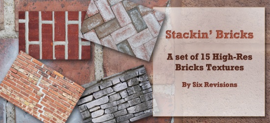 堆叠砖:一套高质量的砖纹理