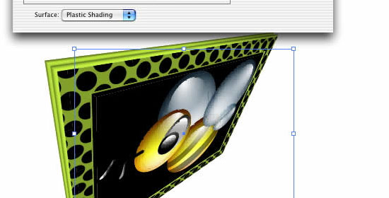 3D效果在Illustrator CS预览。