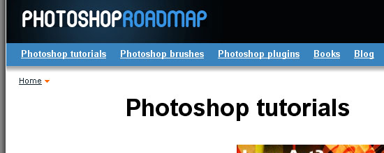 Photoshop路线图-屏幕截图。