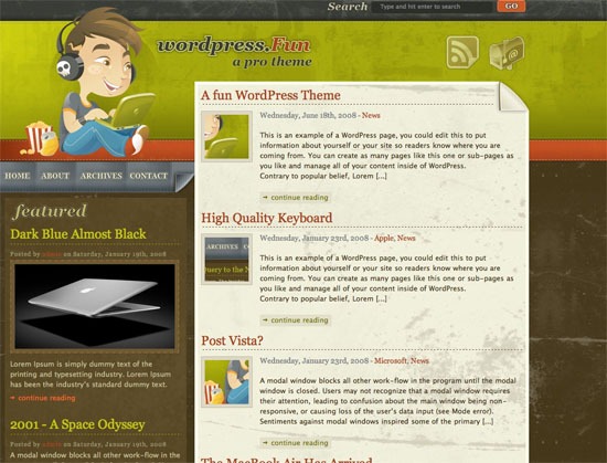 WordPress乐趣- screen shot.