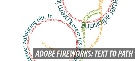 Adobe Fireworks:文本到路径