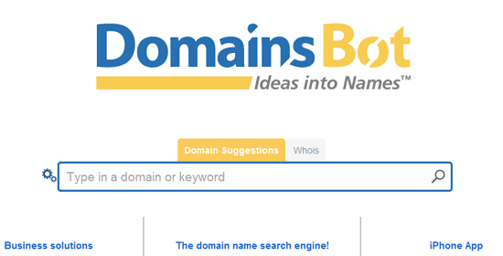 DomainsBot -屏幕截图。”width=