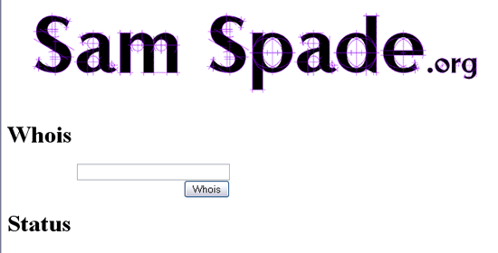 SamSpade.org -屏幕截图。