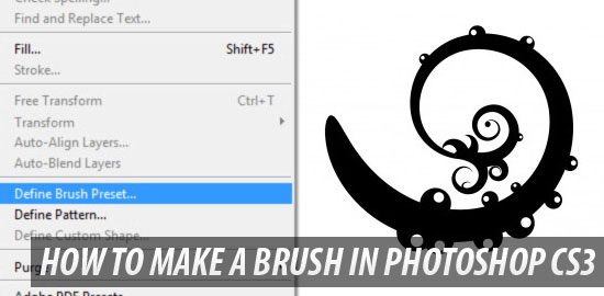 How to Make a Brush in Photoshop CS3