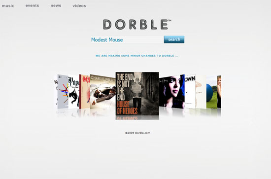 Dorble.com screen shot.