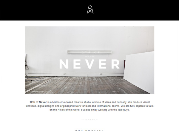 极简主义网站设计灵感:第十二从未