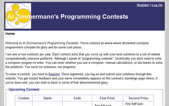 阿尔·齐默尔曼的编程竞赛