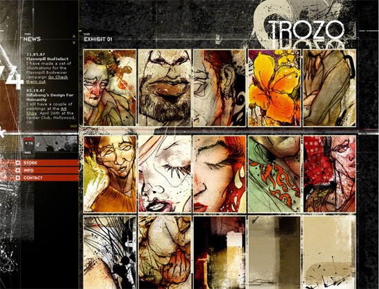 TROZO画廊-屏幕截图。