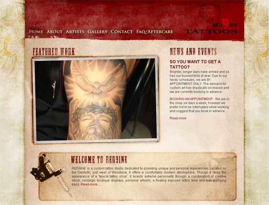 Red9ine纹身-屏幕截图。